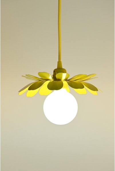 Bohemia-Design - Luster na lanku 1xE27/60W/230V žltá