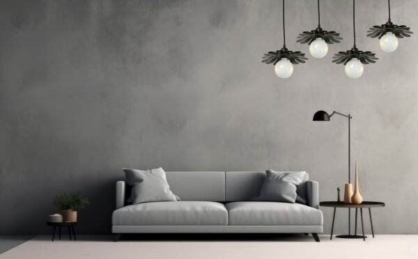 Bohemia-Design - Luster na lanku 1xE27/60W/230V čierny