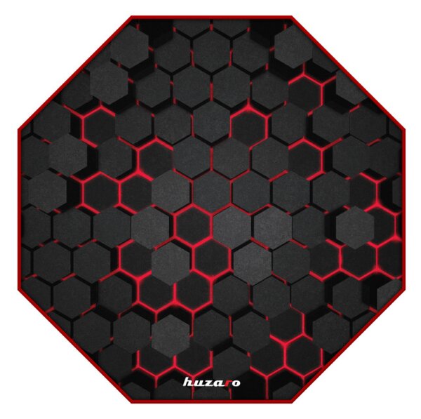 Podložka pod stoličku FloorMat 7.0 čierna / červená