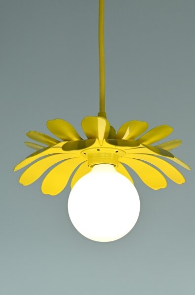 Bohemia-Design - Luster na lanku 1xE27/60W/230V žltá