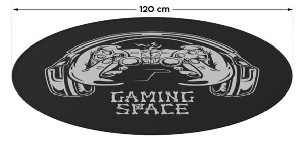 Podložka pod stoličku FloorMat 6.0 čierna / sivá