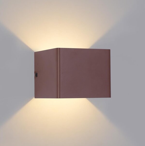 Brilagi - LED Vonkajšie nástenné svietidlo DONNANI LED/5W/230V 10 cm hnedé IP44