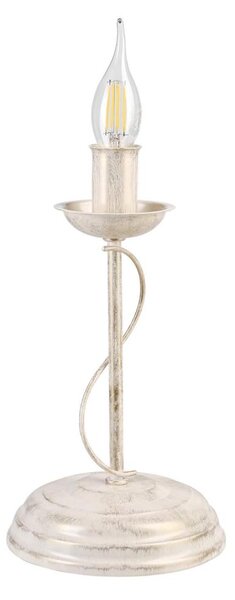 Stolná lampa ANTON 1xE14/60W/230V biela patina