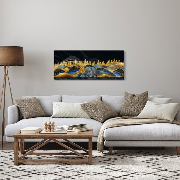 Obraz - Zlaté hory (120x50 cm)