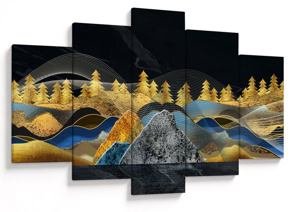 Obraz - Zlaté hory (150x105 cm)
