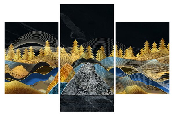 Obraz - Zlaté hory (90x60 cm)