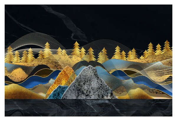 Obraz - Zlaté hory (90x60 cm)