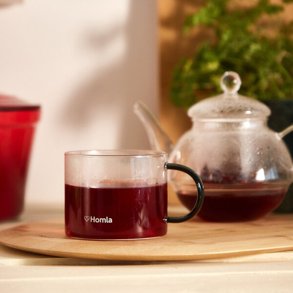 Hrnček GLOSSY so zeleným uškom 837093 440 ml