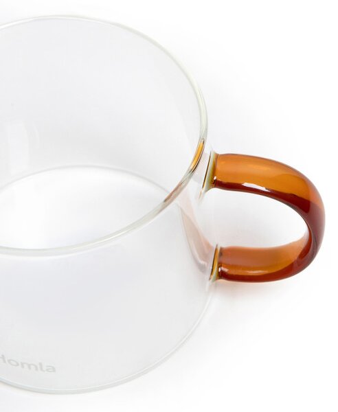 Hrnček GLOSSY s hnedým uškom 837079 440 ml