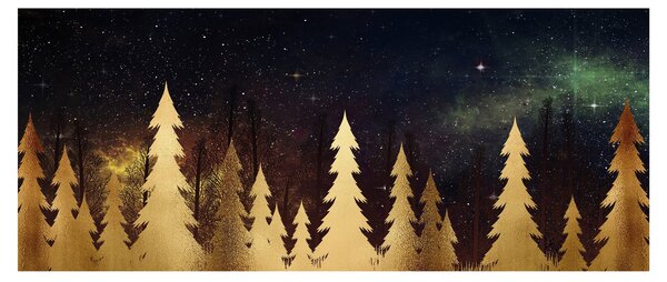 Obraz - Zlatá noc (120x50 cm)