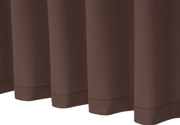 Biante Dekoračný záves Rongo RG-015 Tmavo hnedý 140x150 cm