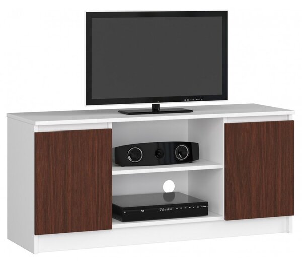 Skrinka pod televízor 120cm Farebné prevedenie: Biela / wenge