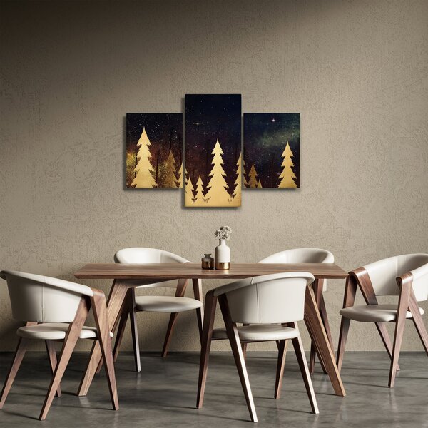 Obraz - Zlatá noc (90x60 cm)