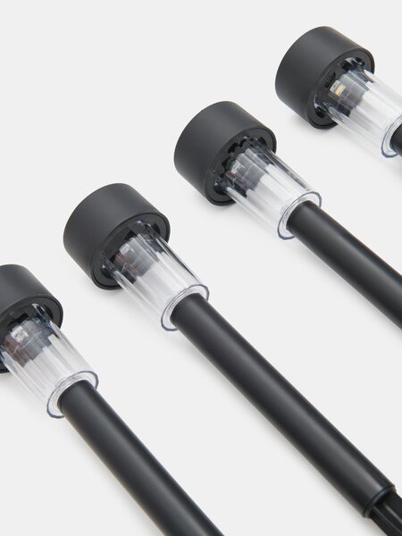 Sinsay - Solárne LED svetlá 4 pack - čierna