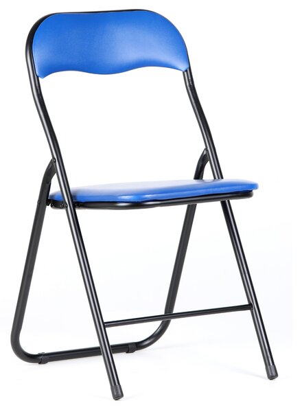 Skladacia konferenčná stolička BRIEFING, 6 ks, modrá