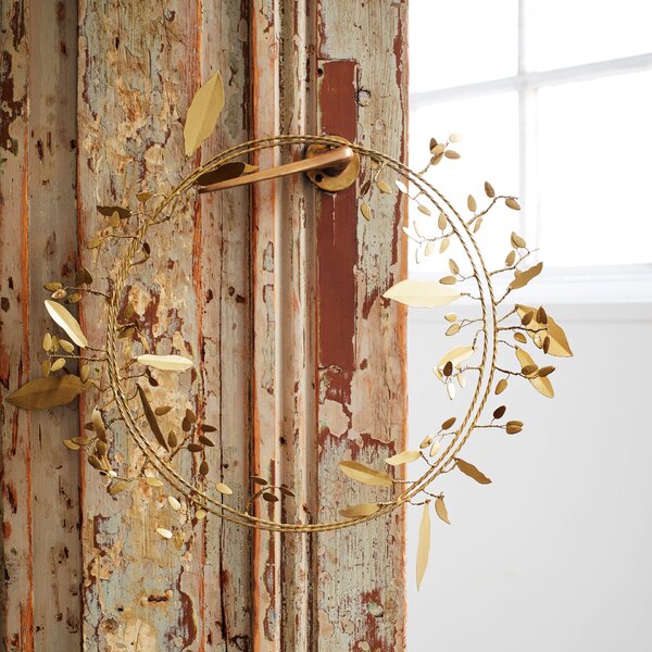 Dekoratívny veniec Iron Antique Brass 35 cm