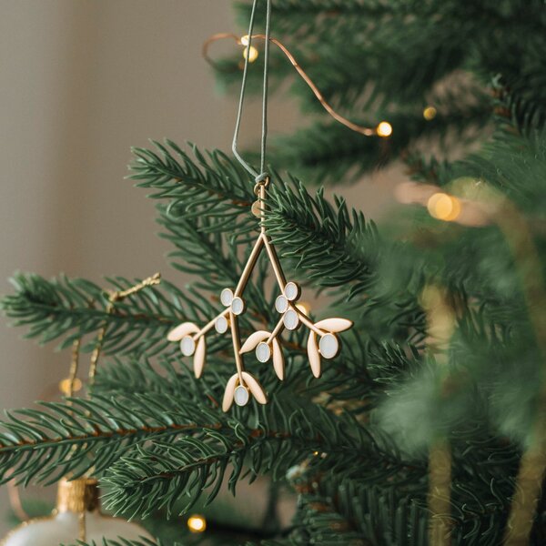 Vianočná dekorácia Mistletoe 7,5 cm