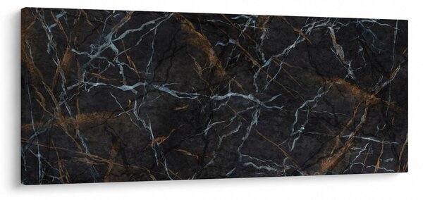Obraz - Čierny mramor (120x50 cm)