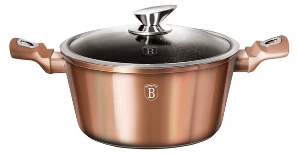 Nepriľnavý hrniec 24 cm, Rosegold BerlingerHaus