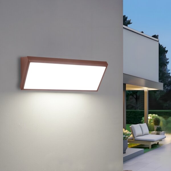 Brilagi - LED vonkajšie nástenné svietidlo TRIANGLE LED/42W/230V hnedé IP65