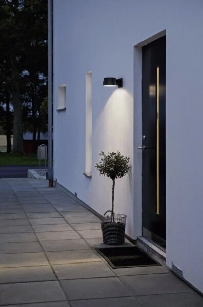 Viking - stmievateľné solárne nástenné LED svietidlo so senzorom LED/1W/3,7V IP44 4000K