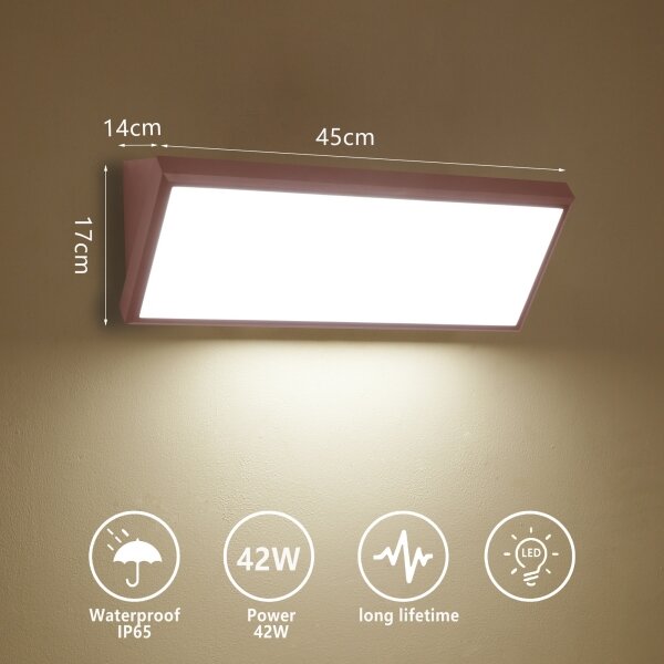 Brilagi - LED vonkajšie nástenné svietidlo TRIANGLE LED/42W/230V hnedé IP65