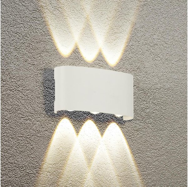 Brilagi - LED vonkajšie nástenné svietidlo FLAREBOX LED/6W/230V biele IP65
