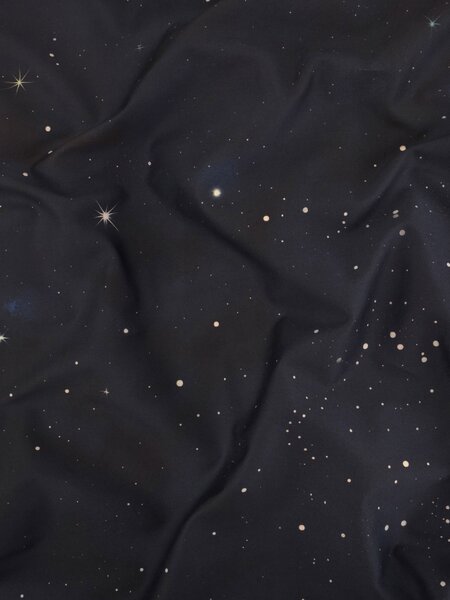 Saténová obliečka na vankúš 40 x 40 cm - Hviezdna obloha