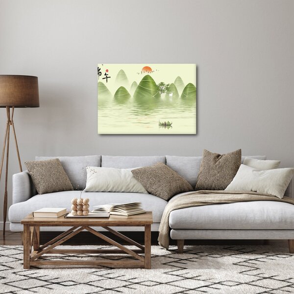 Obraz - Údolie zelených hôr (70x50 cm)