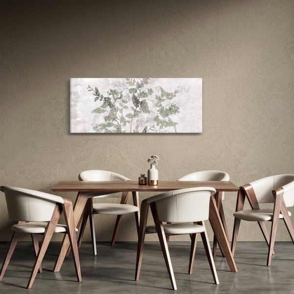 Obraz - Rastliny v omietke (120x50 cm)
