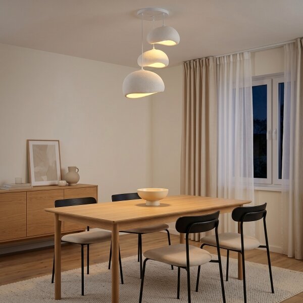Brilagi - Luster na lane WABI SABI 3xE27/40W/230V priemer 76 cm biela