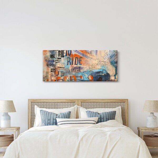 Obraz - Zrodený na jazdu (120x50 cm)