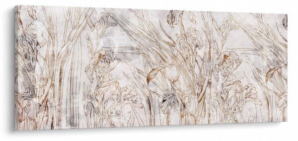 Obraz - Kosatce (120x50 cm)