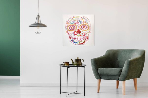 OLEJOMAĽBA, lebka, 90/90 cm Kayoom - Obrazy, Online Only