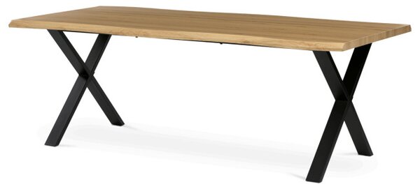 Jedálenský stôl HT-F4321 divoký dub / čierny