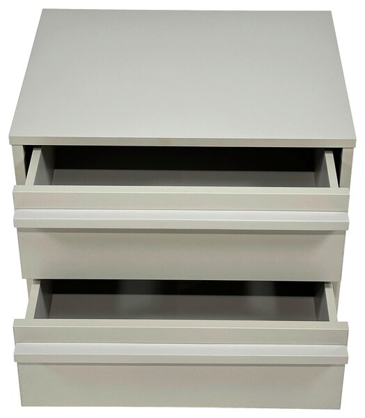 NOČNÝ STOLÍK, čierna, svetlosivá, 50/51/40 cm Xora - Obývacie zostavy, Online Only