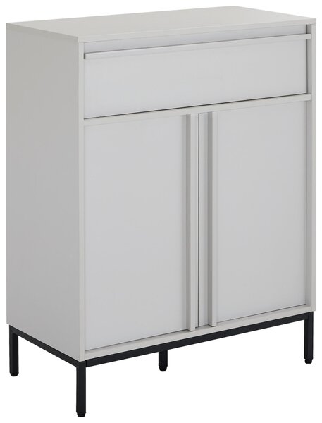 KOMODA, čierna, svetlosivá, 80/101/40 cm Xora - Komody, Online Only