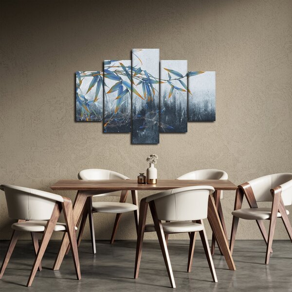 Obraz - Bambus na stene (150x105 cm)