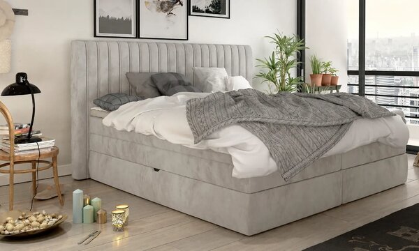 MINOLA boxspring posteľ s úložným priestorom, doprava zadarmo