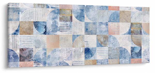 Obraz - Geometrické tvary na stene (120x50 cm)