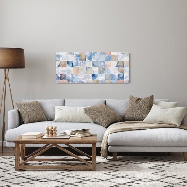 Obraz - Geometrické tvary na stene (120x50 cm)