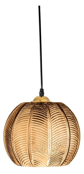 Jantárové závesné svietidlo so skleneným tienidlom ø 22 cm Adar – Bloomingville