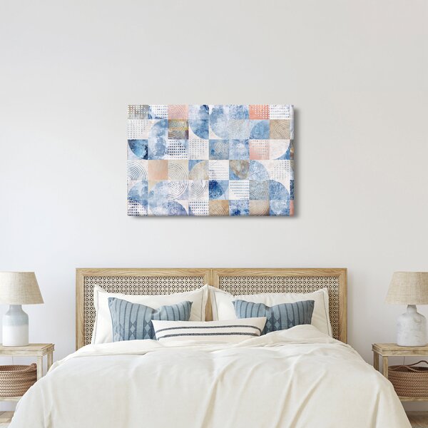 Obraz - Geometrické tvary na stene (90x60 cm)
