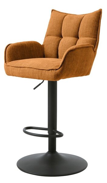 Oranžové barové stoličky s nastaviteľnou výškou v súprave 2 ks Marilla – Unique Furniture