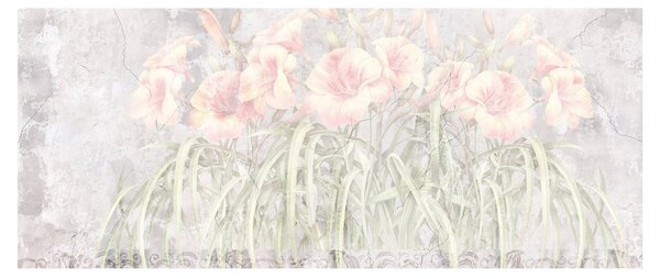 Obraz - Freska ľalií (120x50 cm)