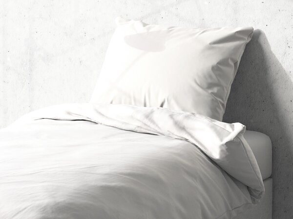 Detské bavlnené posteľné obliečky do postieľky Moni MO-039 Biele Do postieľky 90x130 a 40x60 cm