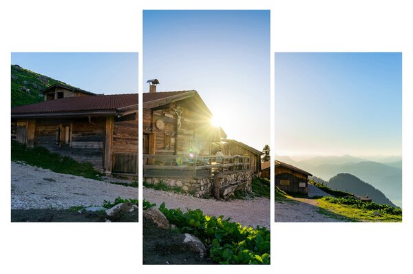 Obraz - Ráno v alpách, Tirolsko (90x60 cm)