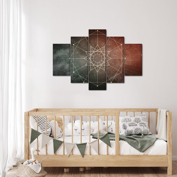 Obraz - Vesmírny dodecagram (150x105 cm)