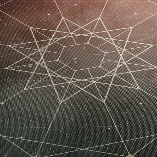 Obraz - Vesmírny dodecagram (150x105 cm)