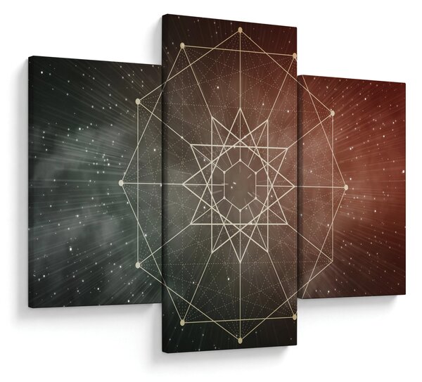 Obraz - Vesmírny dodecagram (90x60 cm)